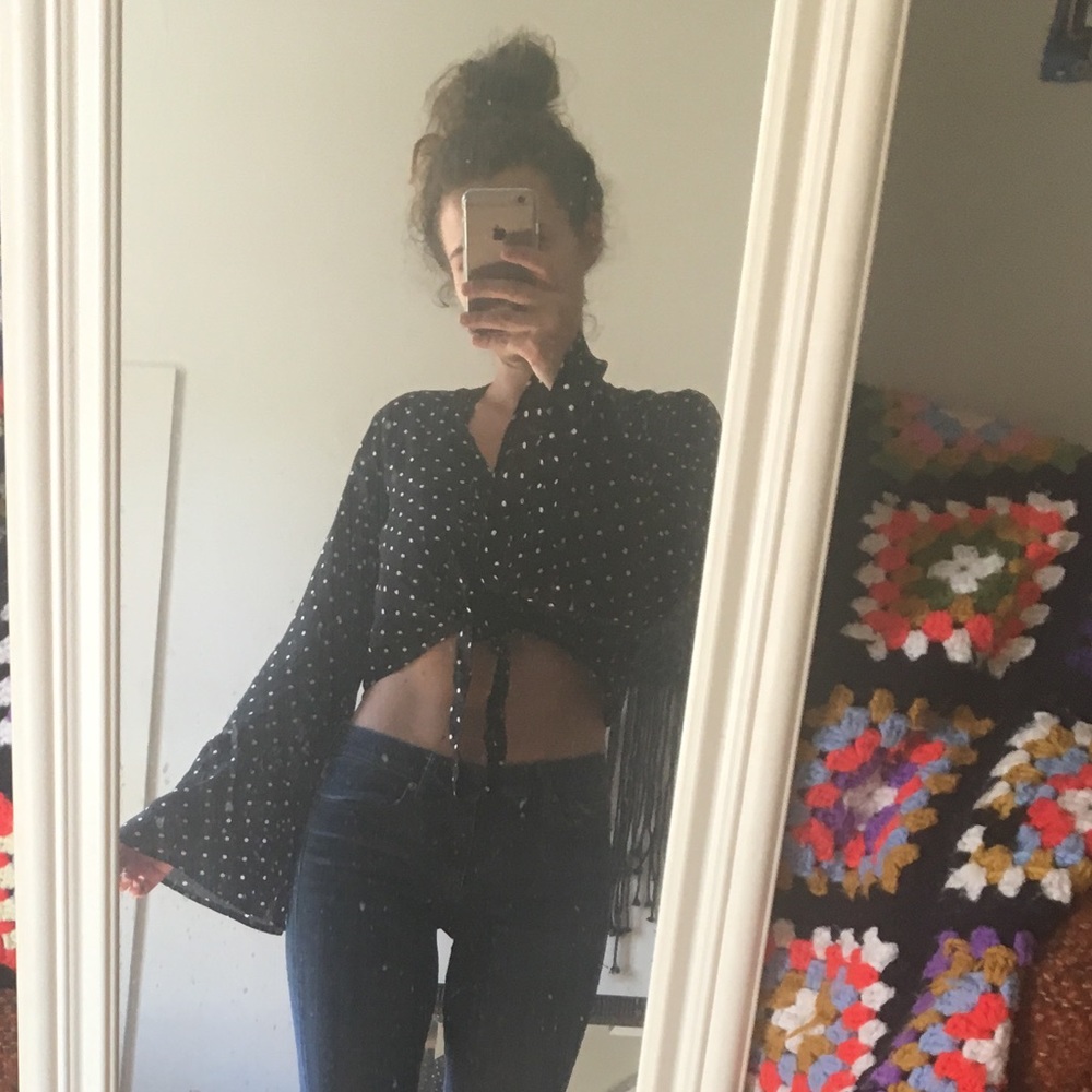Polka Dot Crop Top